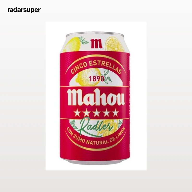 Cerveza con limón Mahou 5 Estrellas Radler lata 33cl