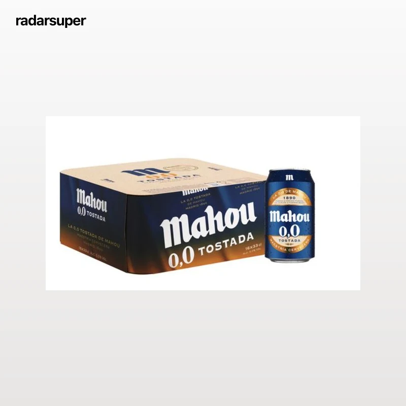 Cerveza Mahou 0,0 33cl P16 Tostada