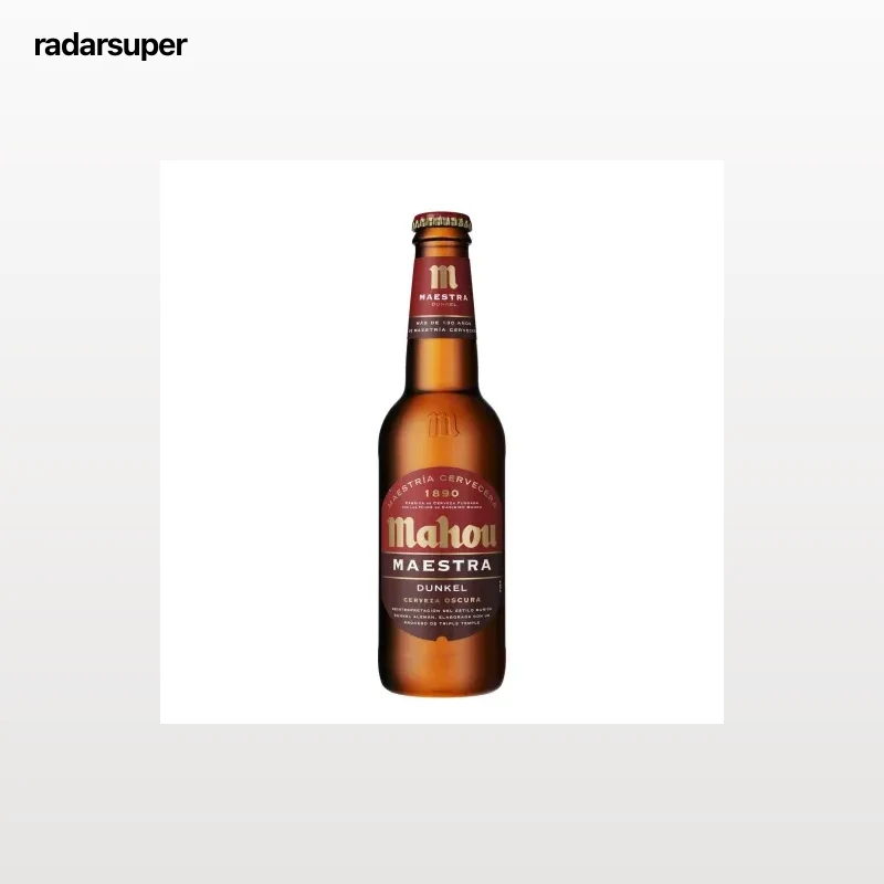 Cerveza Mahou Maestra Dunkel lager oscura botella 33 cl.