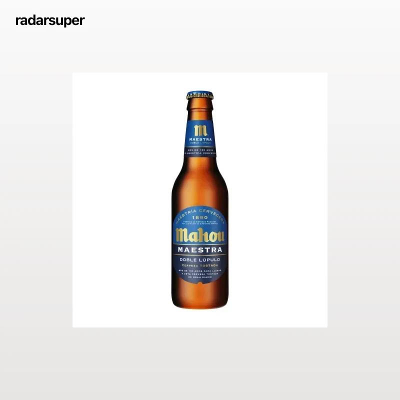 Cerveza Mahou Maestra tostada doble lúpulo botella 33 cl.