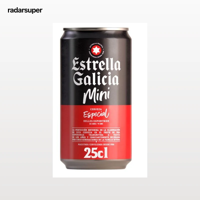 Cerveza Mini Estrella Galicia Lata 25cl