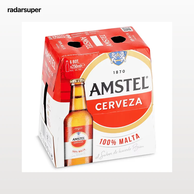 Cerveza Amstel pack 6 x 25 cl