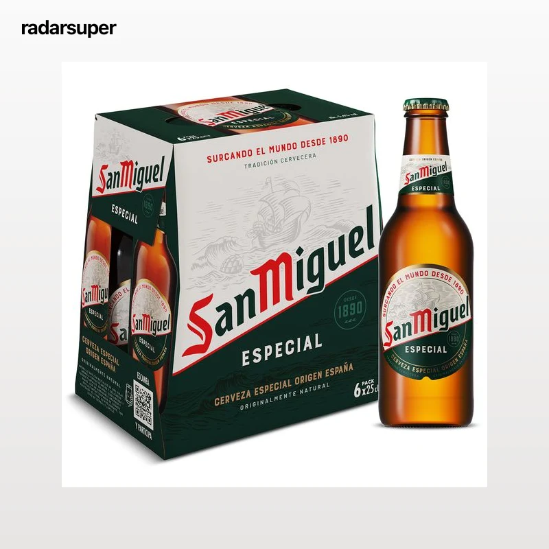 Cerveza San Miguel pack 6 x 25 cl
