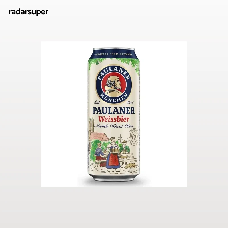 Cerveza Paulaner Weissbier lata 50 cl.