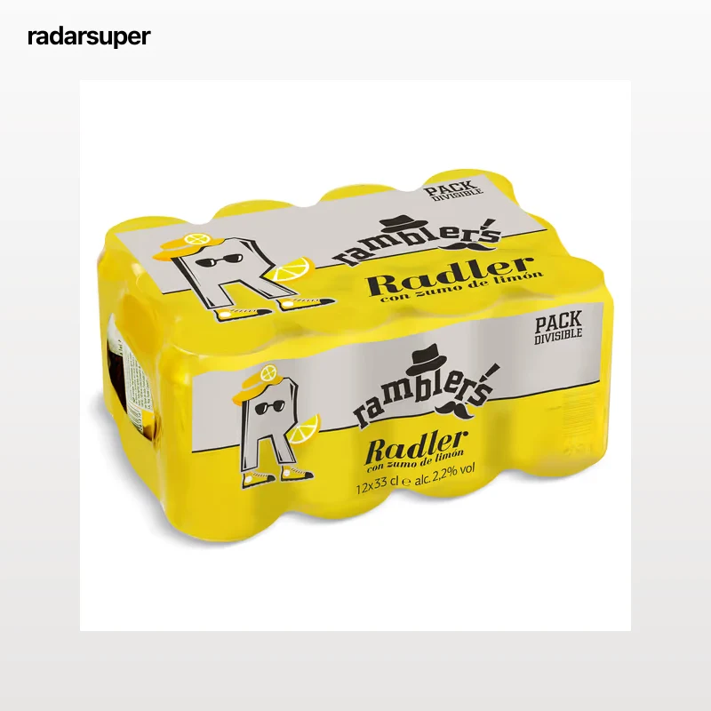 Cerveza radler Dia Ramblers pack 12 x 33 cl