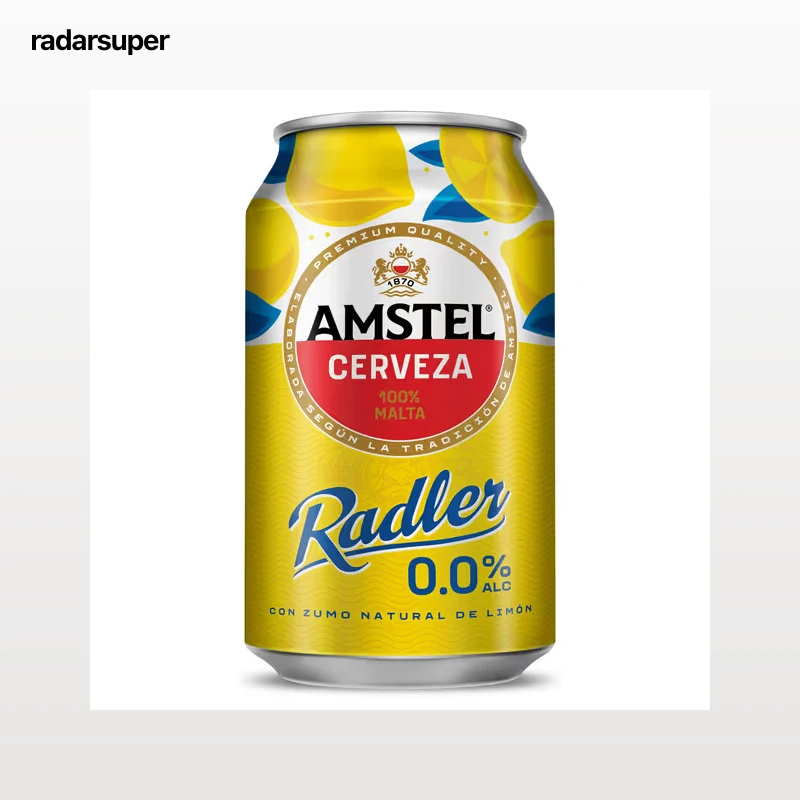 Cerveza radler sin alcohol Amstel 33 cl