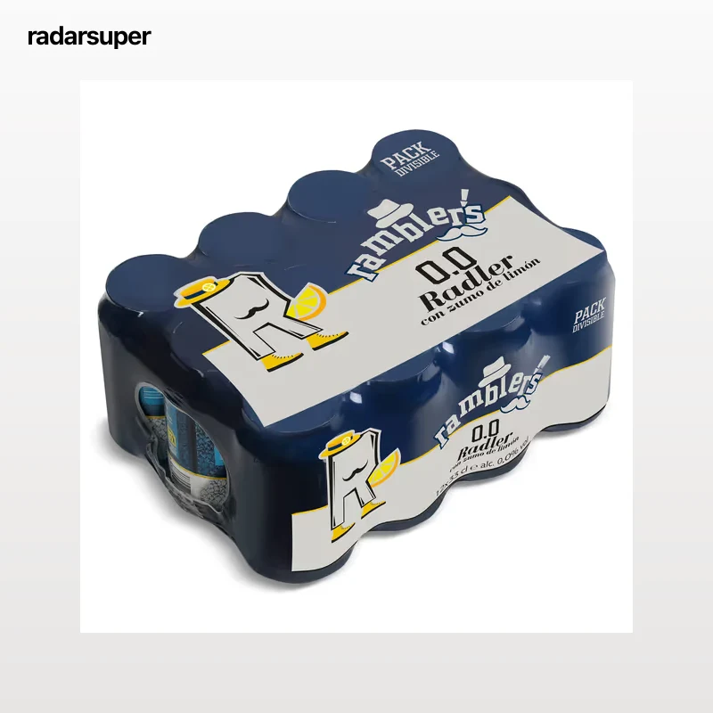 Cerveza radler sin alcohol Dia Ramblers pack 12 x 33 cl
