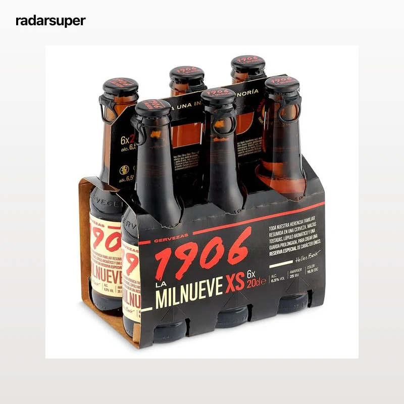 Cerveza reserva 1906 pack 6 x 20 cl