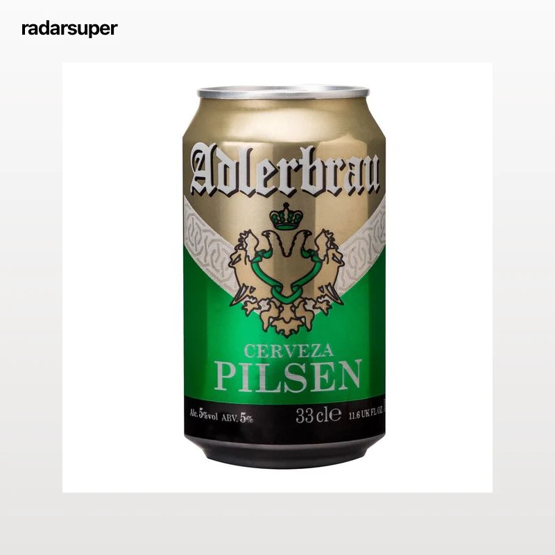 Cerveza rubia Adlerbrau lata 33cl