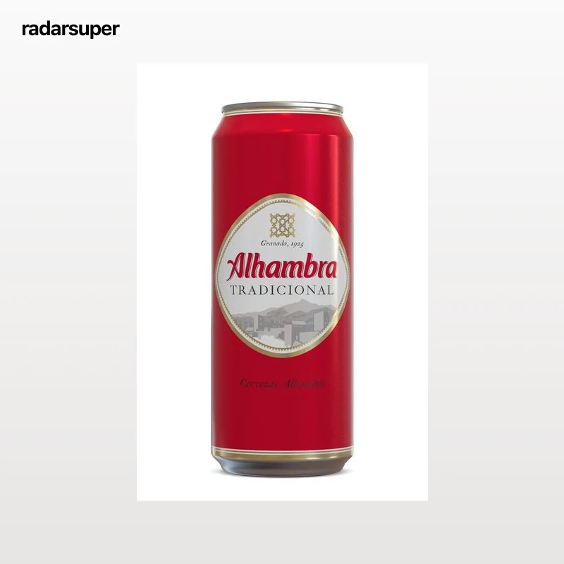 Cerveza rubia Alhambra Tradicional lata 50cl