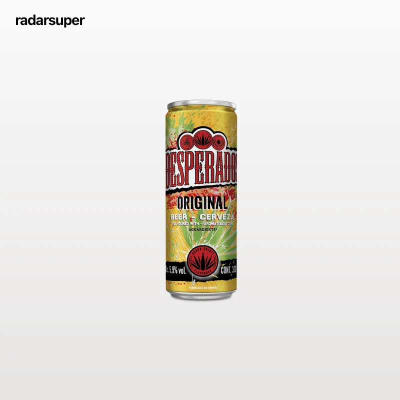 Cerveza rubia aromatizada con tequila Desperados 33cl