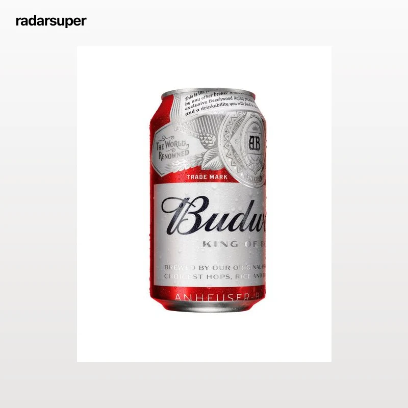 Cerveza rubia especial Budweiser lata 33cl