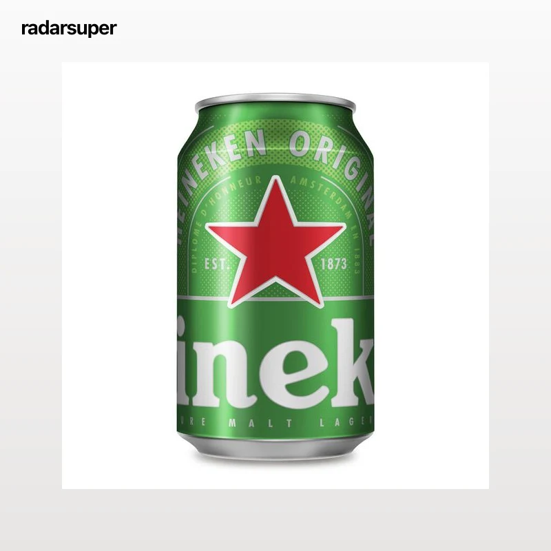 Cerveza rubia especial Heineken lata 33cl
