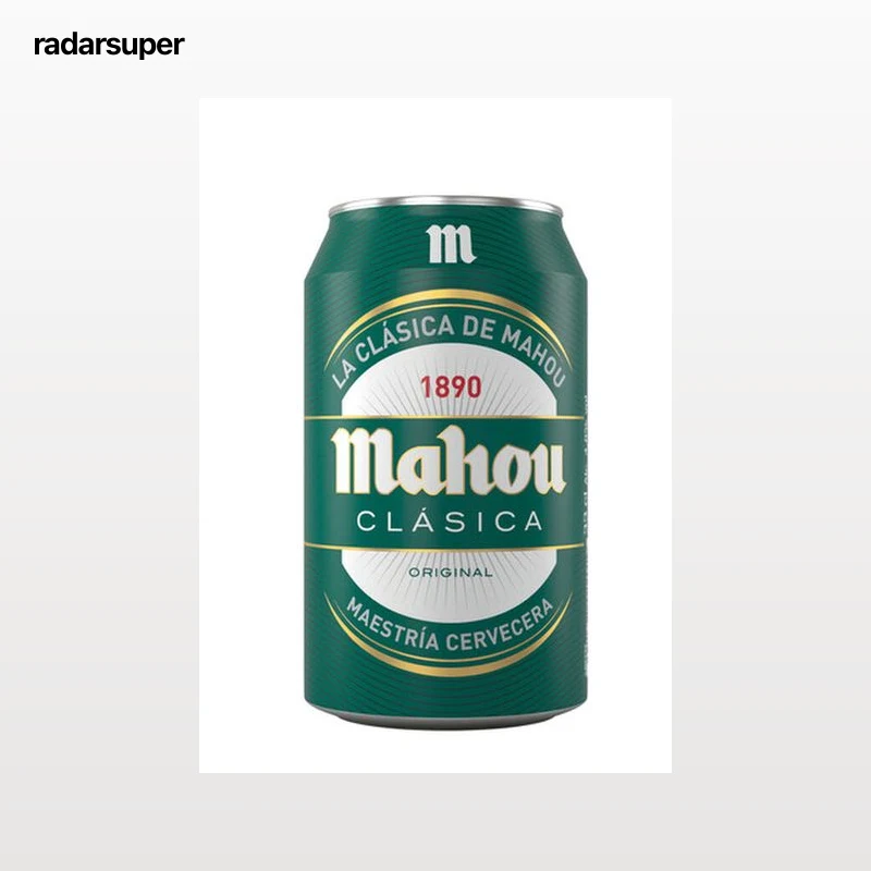 Cerveza rubia Mahou Clásica lata 33cl