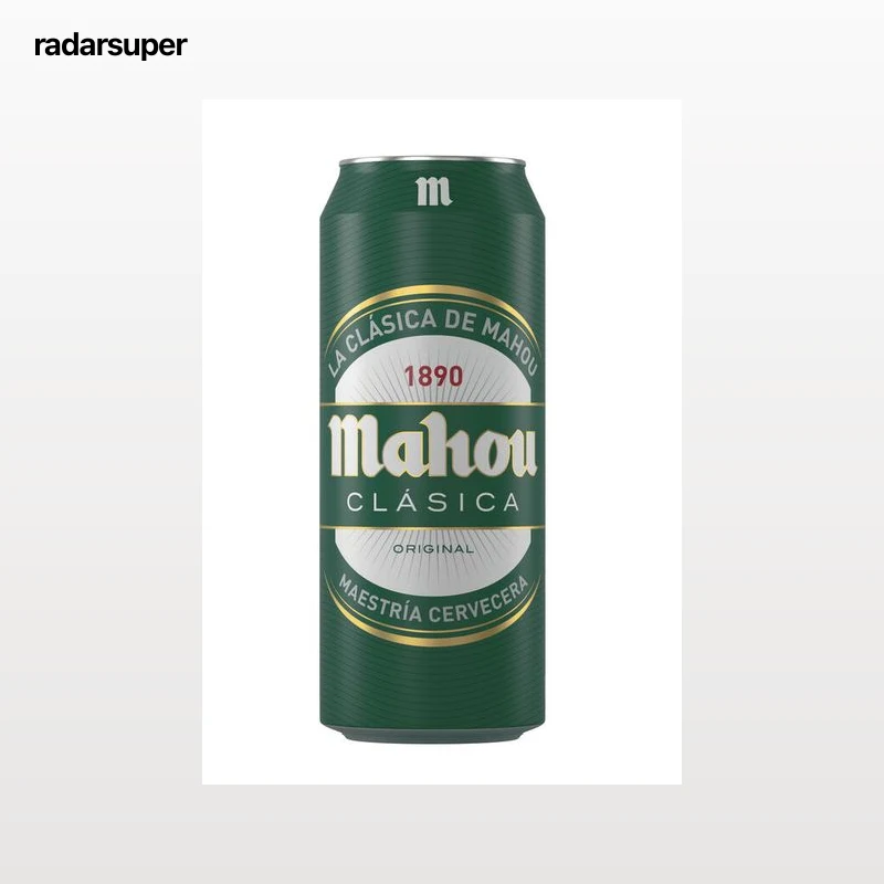 Cerveza rubia Mahou Clásica lata 50cl
