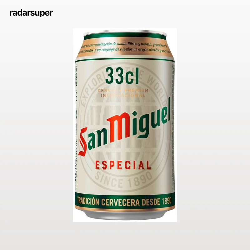 Cerveza rubia San Miguel Especial lata 33cl
