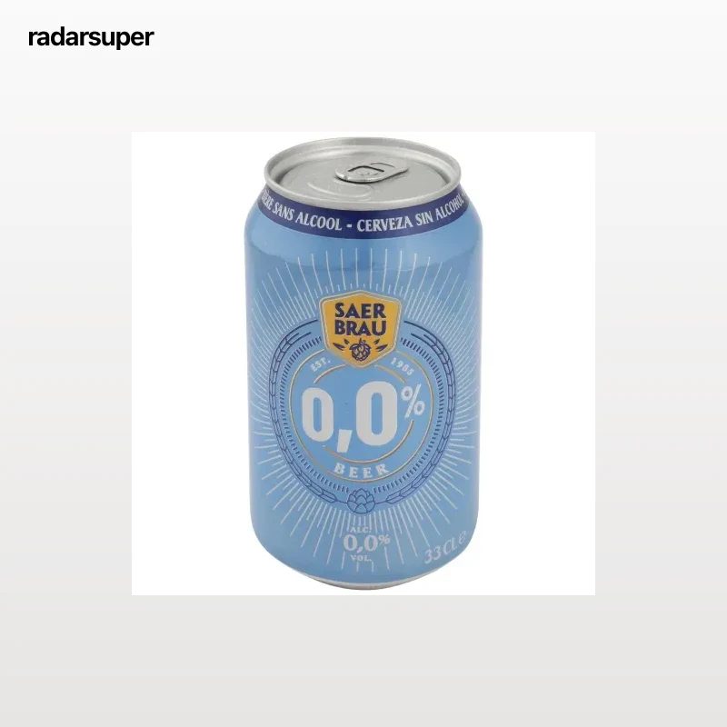 Cerveza Saer Brau 0,0 alcohol lata 33 cl.