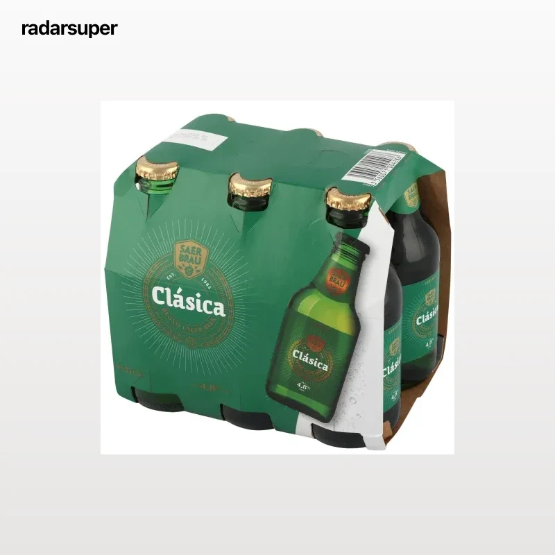 Cerveza Saer Brau Clásica pack 6 botellas 25 cl.