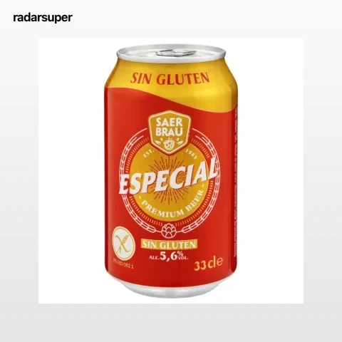 Cerveza Saer Brau especial sin gluten lata 33 cl.