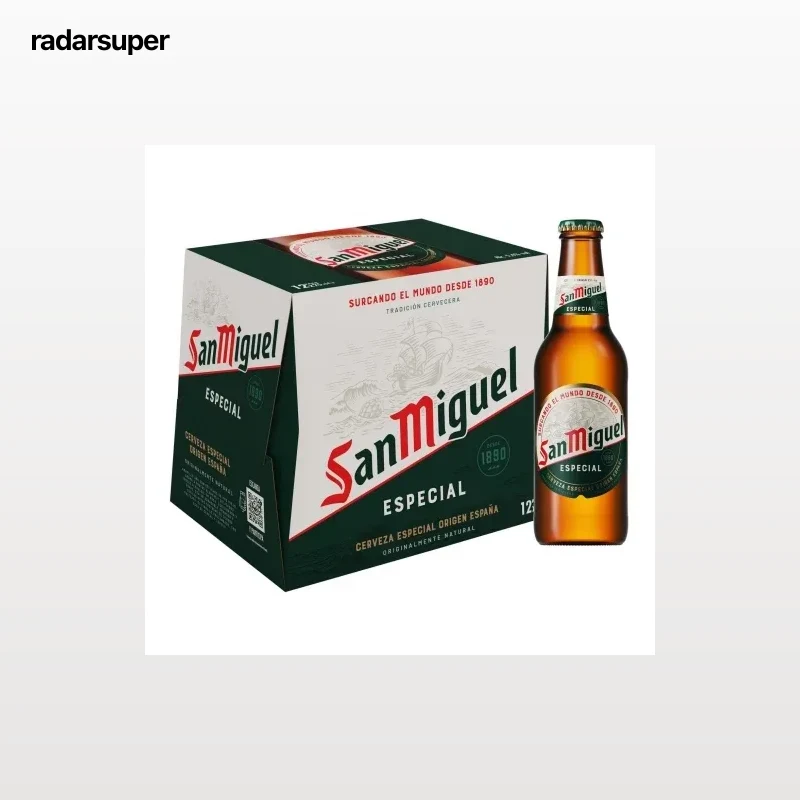 Cerveza San Miguel especial pack 12 botellas 25 cl