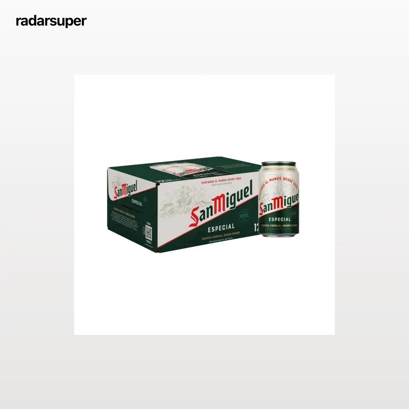 Cerveza San Miguel Especial pack 12 latas 33 cl.