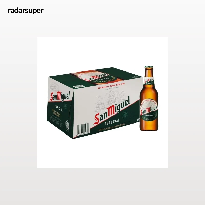 Cerveza San Miguel especial pack 24 botellas 25 cl.