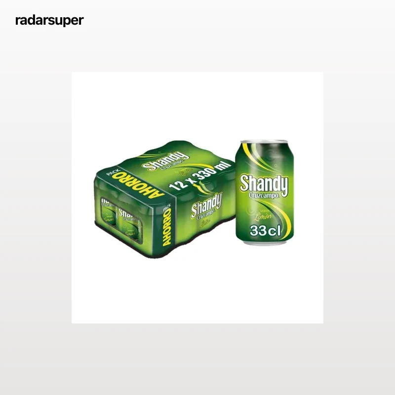 Cerveza Shandy Cruzcampo sabor limón pack 12 latas 33 cl.