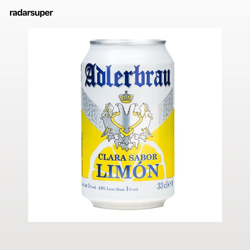 Cerveza sin alcohol con limón Adlerbrau lata 33cl