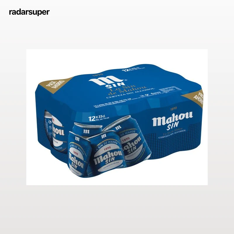 Cerveza sin alcohol Mahou pack 12 latas 33cl