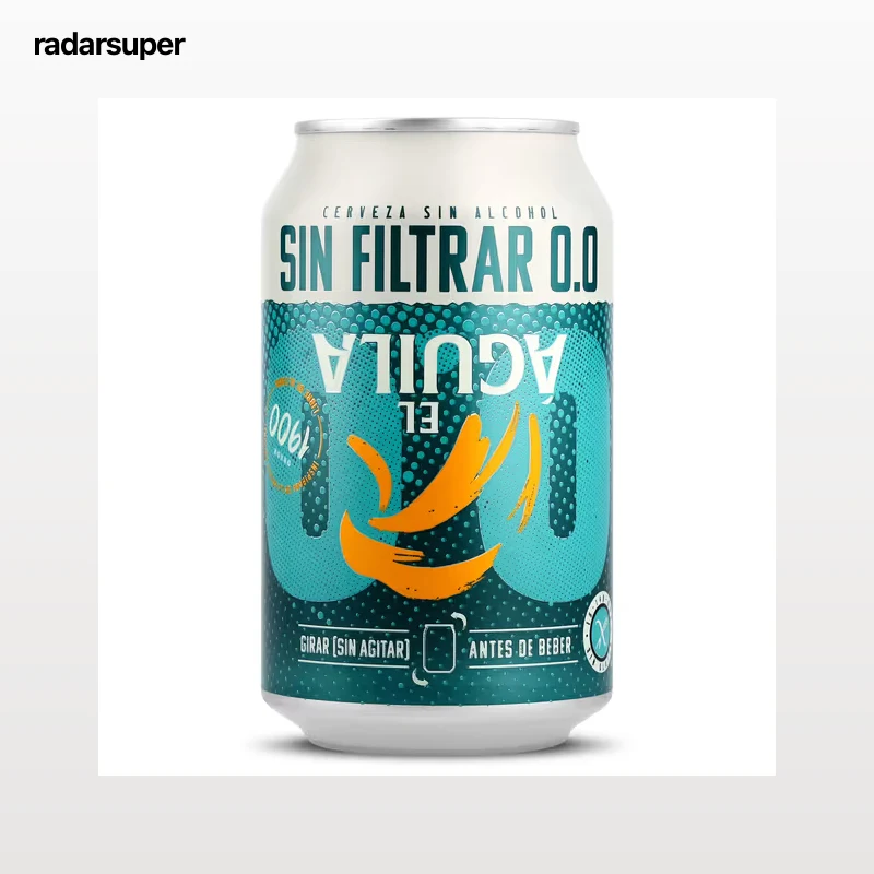 Cerveza sin filtrar 0,0 El águila 33 cl