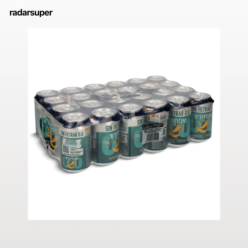 Cerveza sin filtrar 0,0 El aguila pack 24 x 33 cl