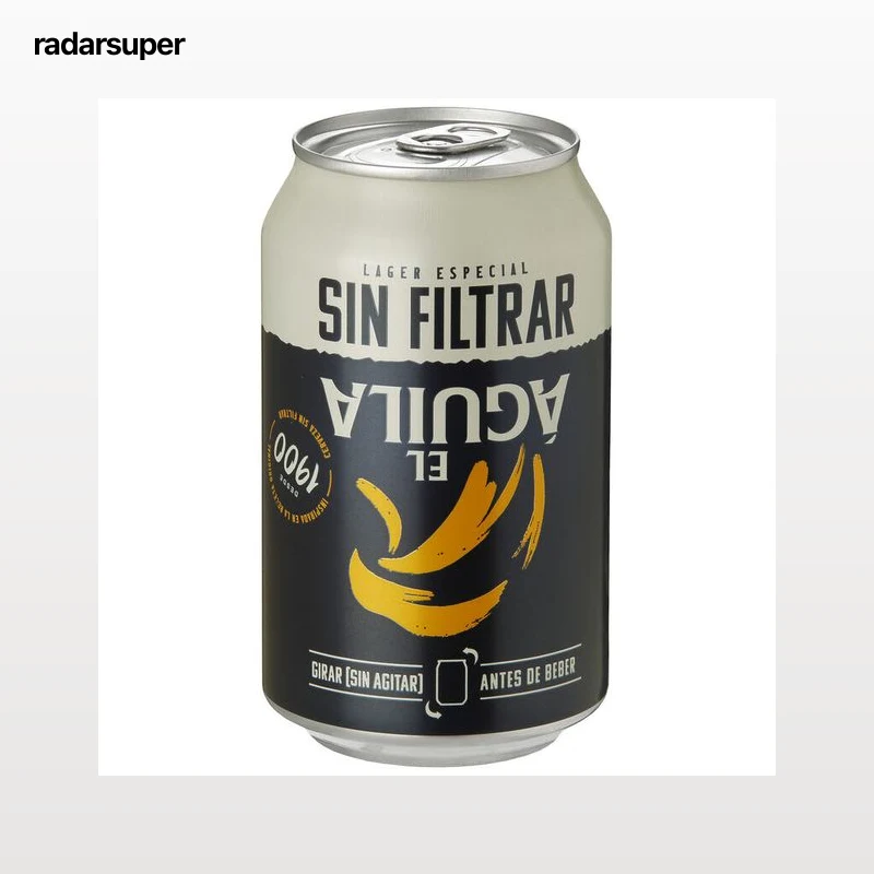 Cerveza sin filtrar Aguila Bote 33cl