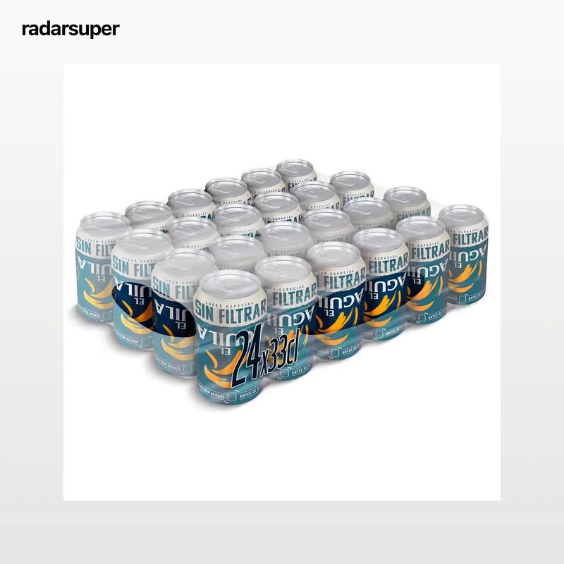 Cerveza sin filtrar El aguila pack 24 x 33 cl