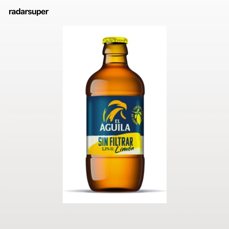 Cerveza sin filtrar con limón El Águila 33 cl