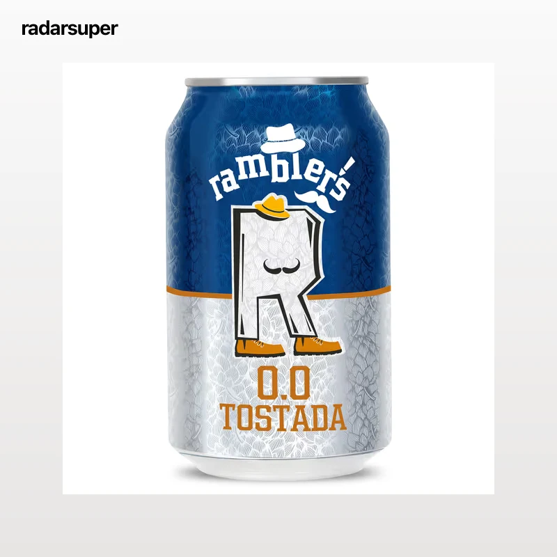 Cerveza tostada 0,0% alcohol Dia Ramblers 33 cl