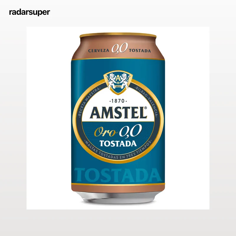 Cerveza tostada 0,0% alcohol Amstel Oro 33 cl