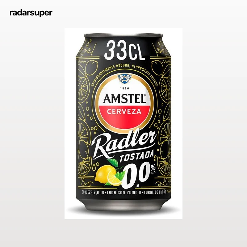 Cerveza tostada 00 radler Amstel lata 33cl