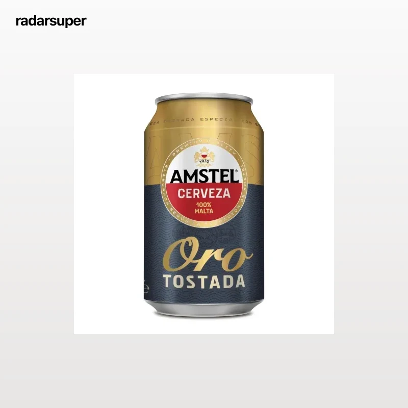 Cerveza tostada Amstel Oro lata 33 cl.