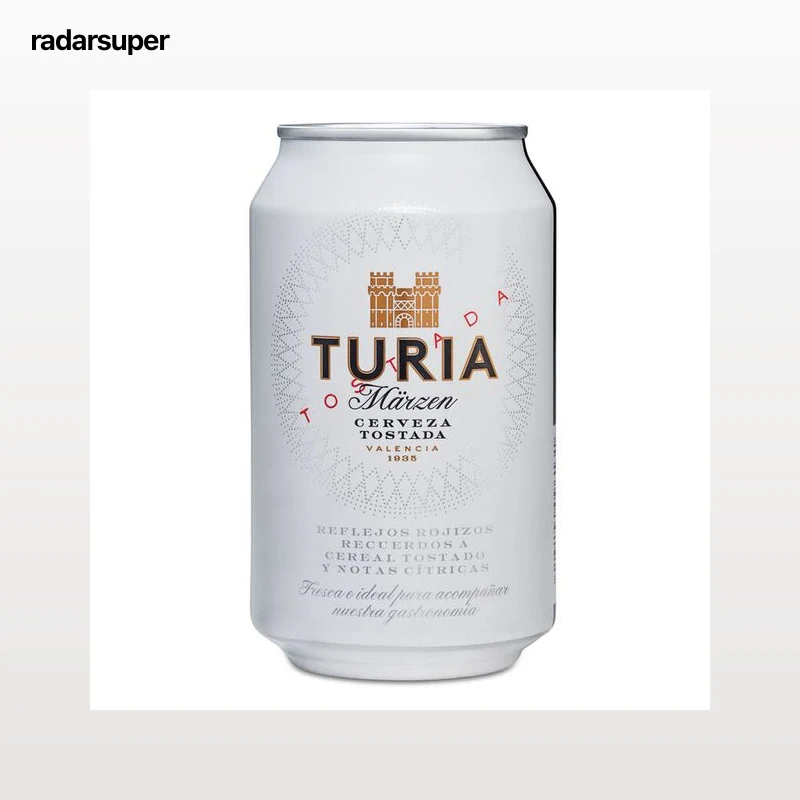 Cerveza tostada Turia lata 33cl