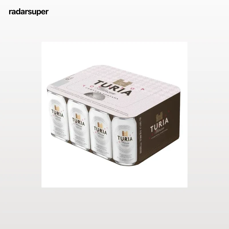 Cerveza tostada Turia pack 12 latas 33 cl.