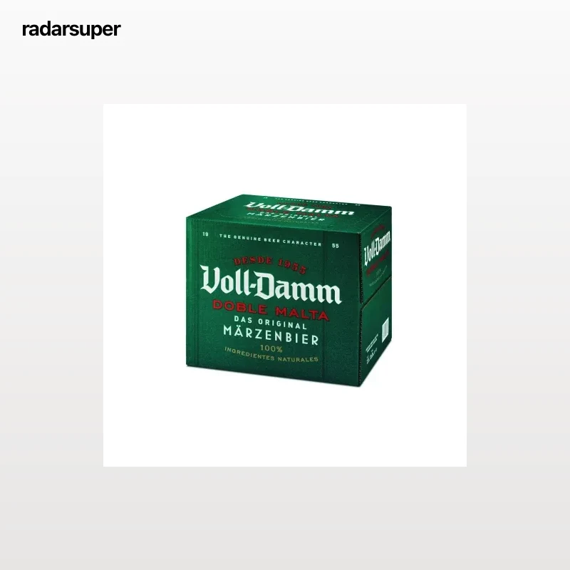 Cerveza Voll Damm doble malta pack 12 botellas 25 cl.