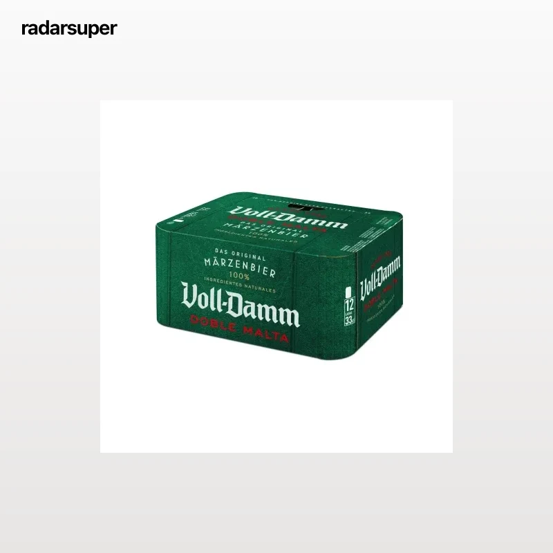 Cerveza Voll Damm doble malta pack 12 latas 33 cl.
