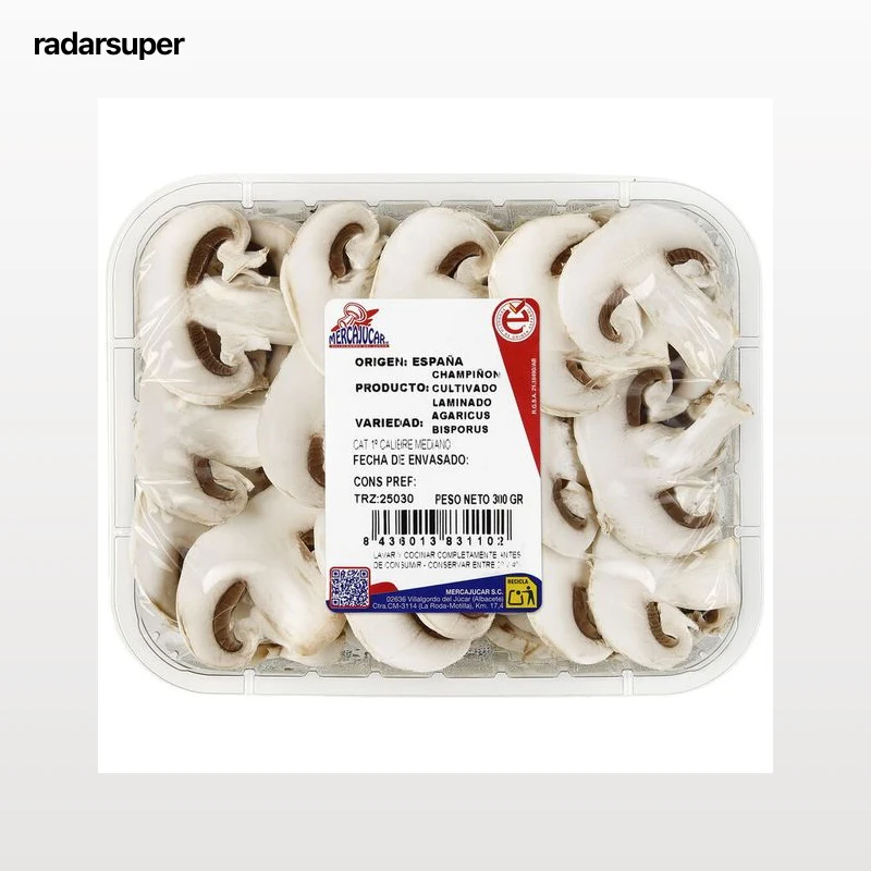 Champiñón laminado bandeja 300 g