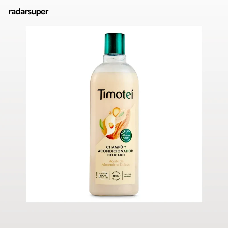 Champú y acondicionador dos en uno delicado cabello normal Timotei 400 ml
