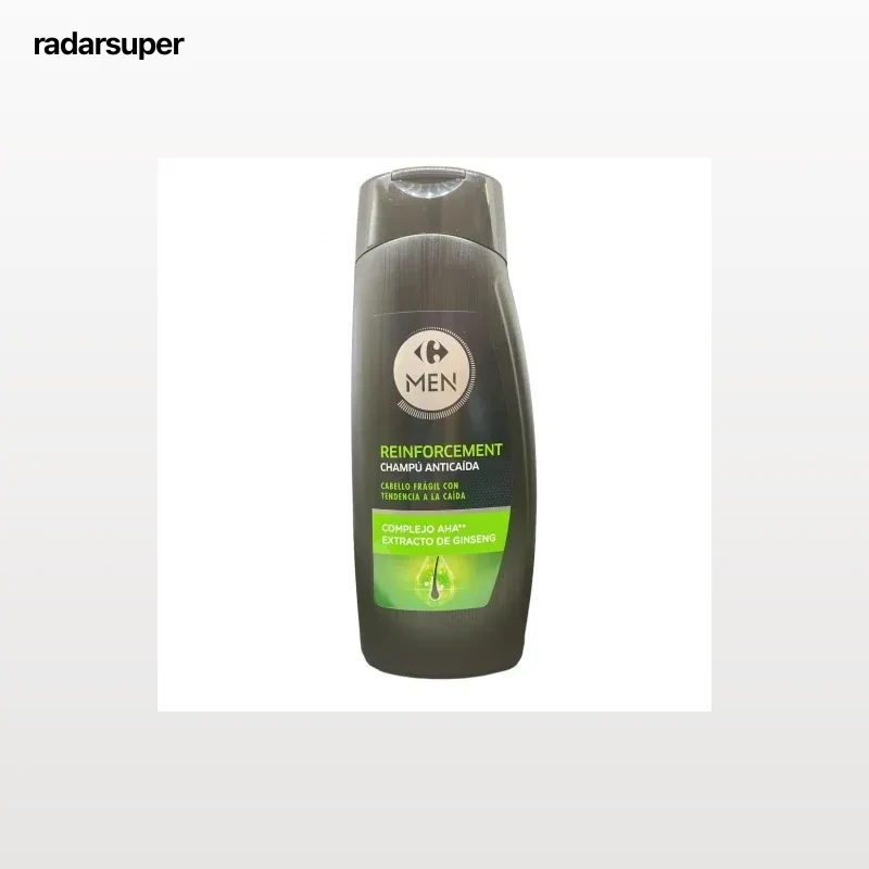 Champú anticaída cabello frágil Men Carrefour 400 ml.