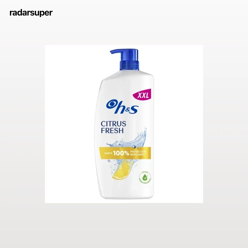 Champú anticaspa citrus fresh para cabello graso H&S 1000 ml.