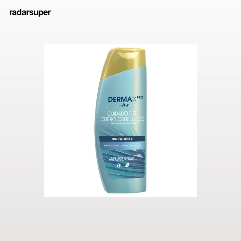 Champú anticaspa hidratante para cuero cabelludo seco Derma X PRO H&S 300 ml.