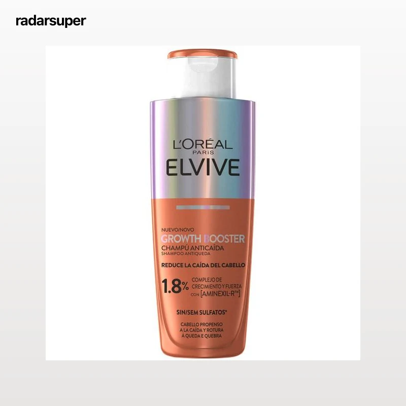 Champú Elvive Growth Booster Champú Anticaída 200 ml Sin Sulfatos