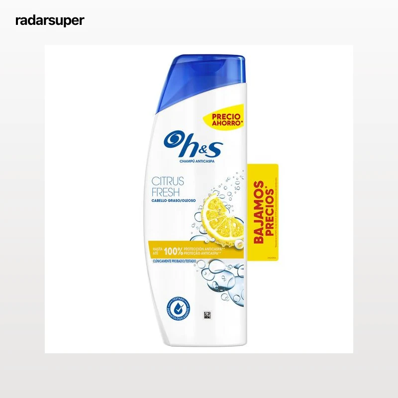 Champú con fórmula citrus fresh H&S 330ml