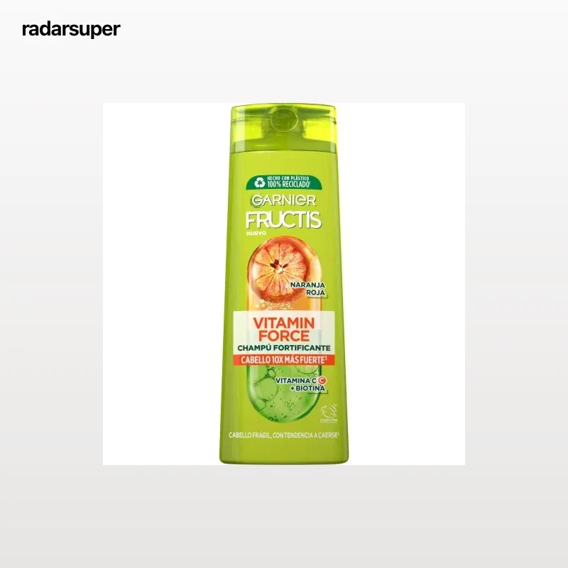 Champú fortificante para pelo frágil Vitamin Force Fructis Garnier 380 ml.